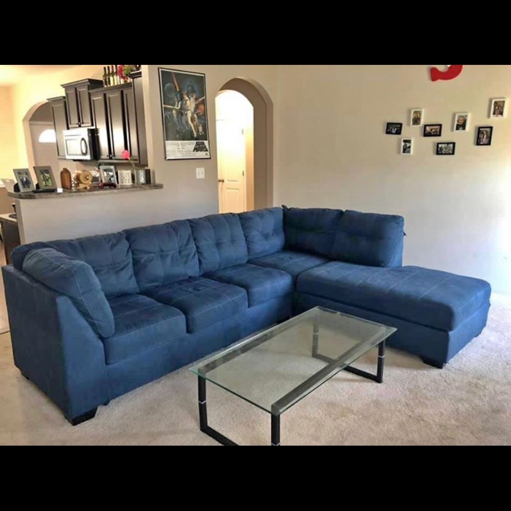 Blue couch